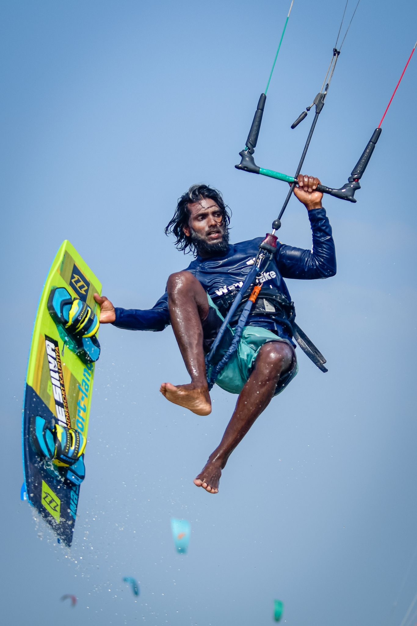 Advanced kitesurf progression in Kalpitiya Sri Lanka